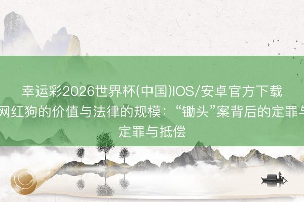 幸运彩2026世界杯(中国)IOS/安卓官方下载 一只网红狗的价值与法律的规模:“锄头”案背后的定罪与抵偿